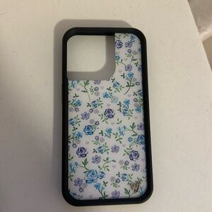 iPhone 15 pro Wildflower Lilac and Blue Floral Phone case